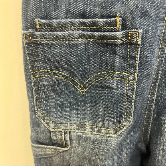 Levi's Toddler Denim Overalls Carpenter Style Snap Legs Size 24 Months - Picture 5 of 10